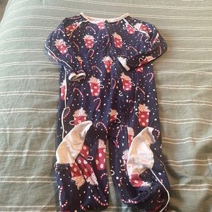 Sweet Bamboo Christmas Footed Pajamas